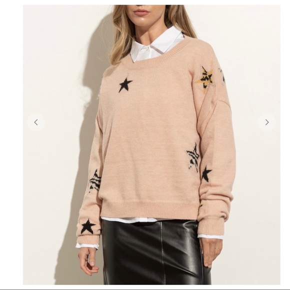 Boho Fabulous Star Oversized Knit Sweater - Picture 5 of 7